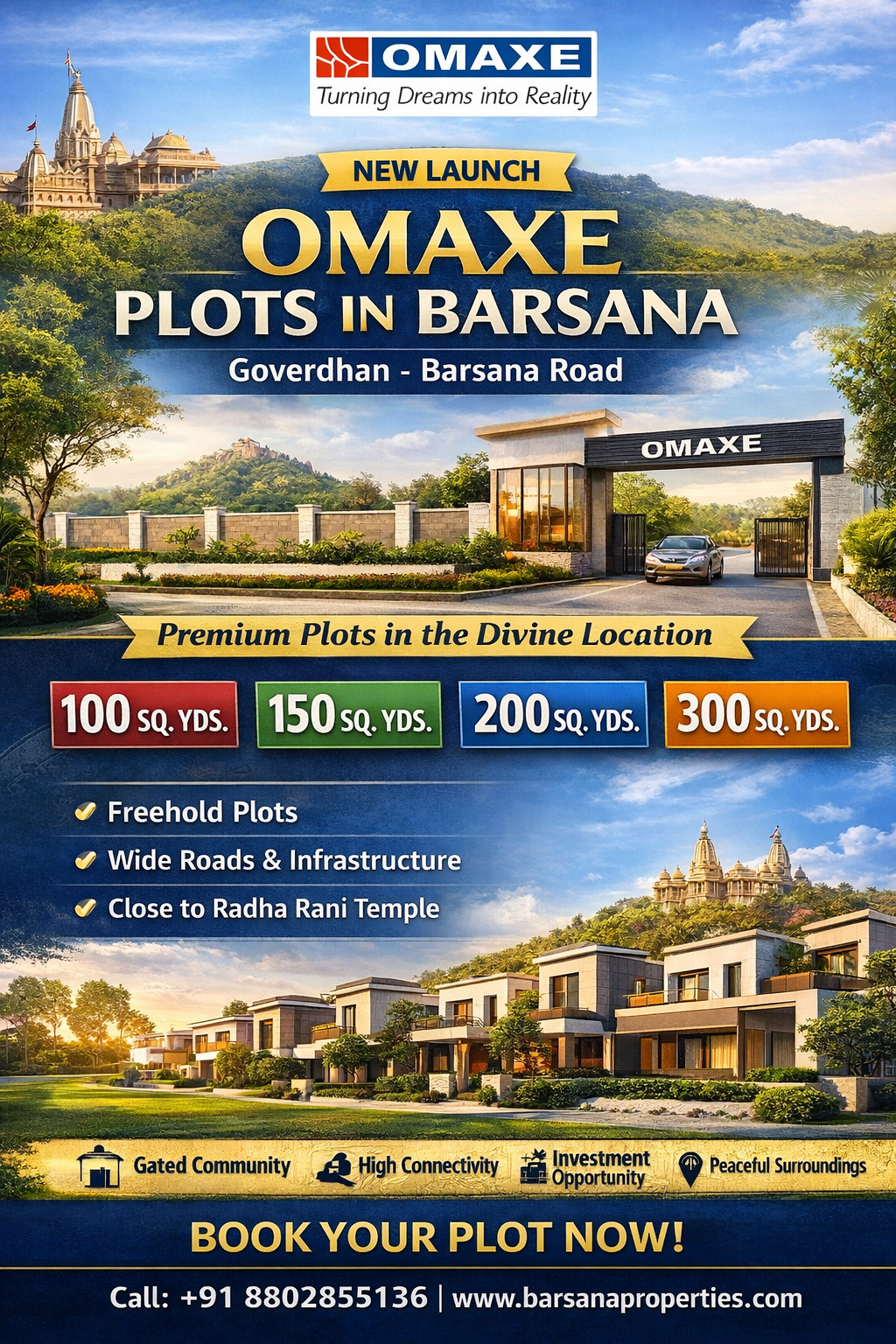 Omaxe in Barsana: New Plots Launching Soon on Goverdhan – Barsana Road