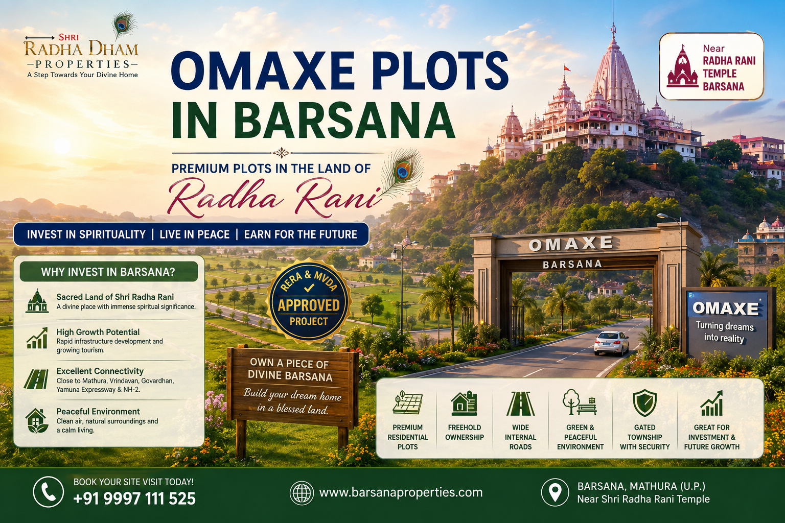 Omaxe Plots in Barsana – Premium Investment Opportunity in the Land of Radha Rani